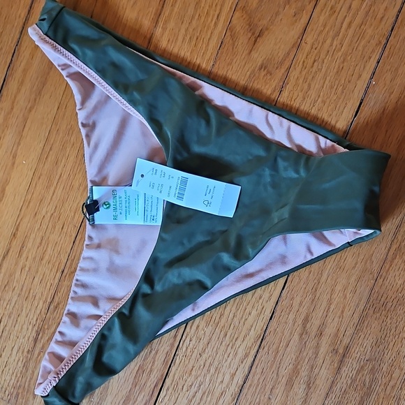J Crew Green Bikini Bottom, Brand New With Tags & Liner, Sz S - Picture 1 of 4
